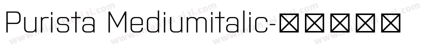 Purista Mediumitalic字体转换